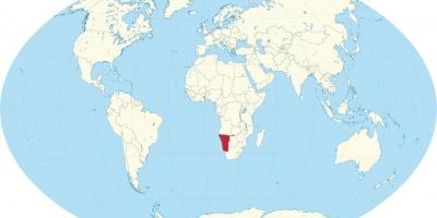 Namibia lokasi di peta dunia